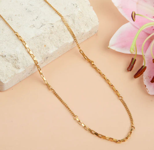 18” Multi Box Chain Necklace