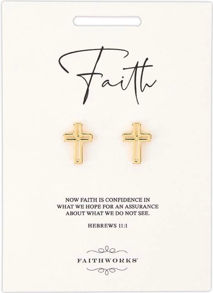 Cutout Cross Earrings