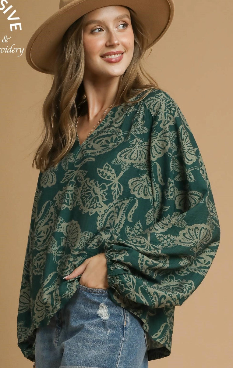 Green Forest Blouse
