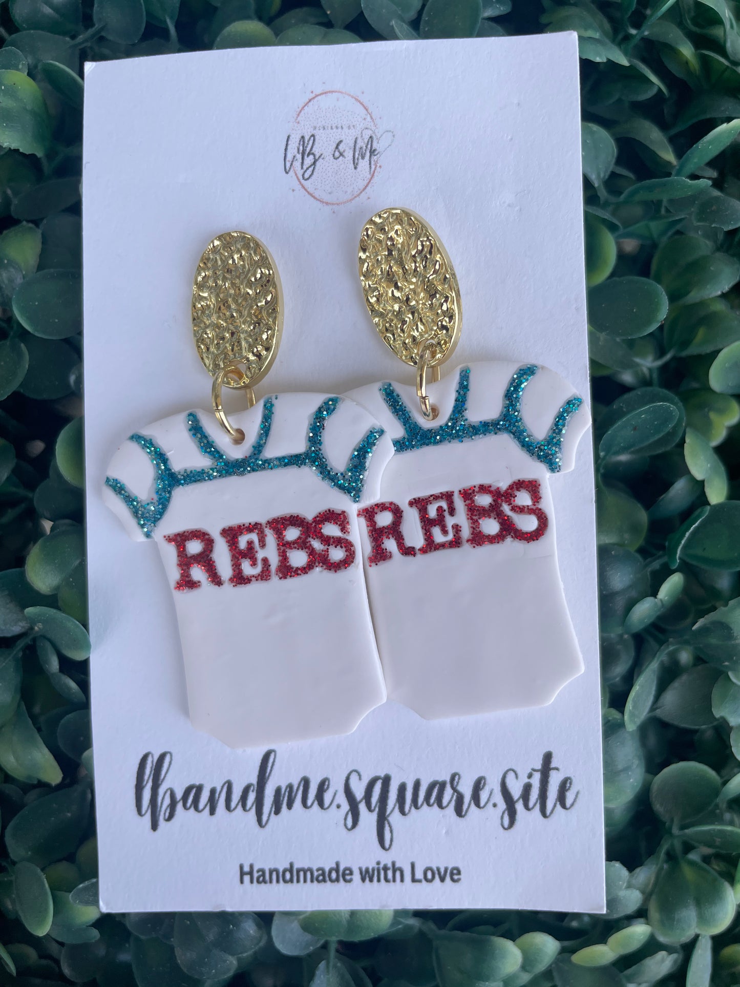 Rebs Jersey Earrings