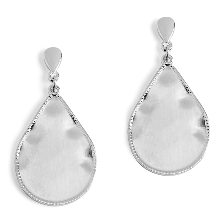 Silver Teardrop with Trim