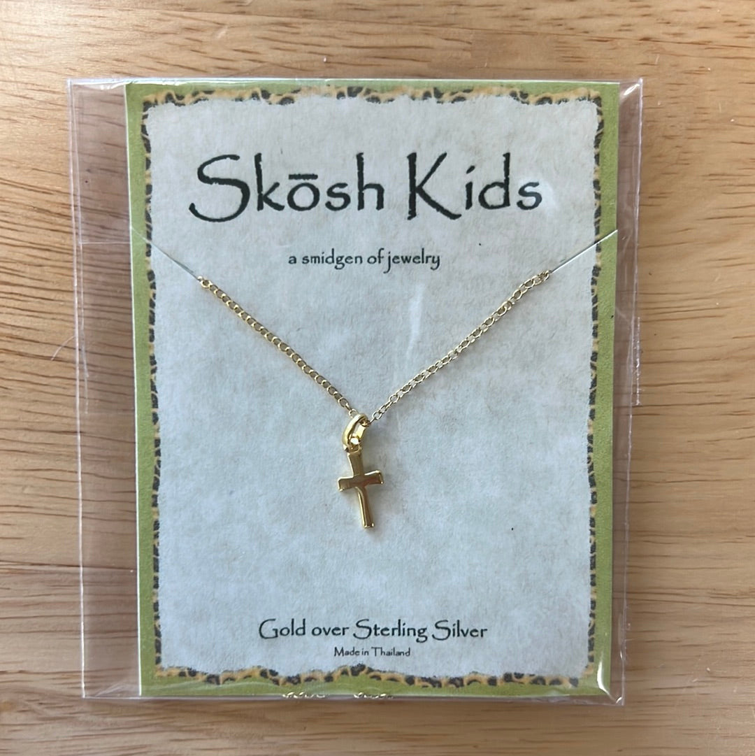 Skosh Kids + Drop Down Cross Necklace