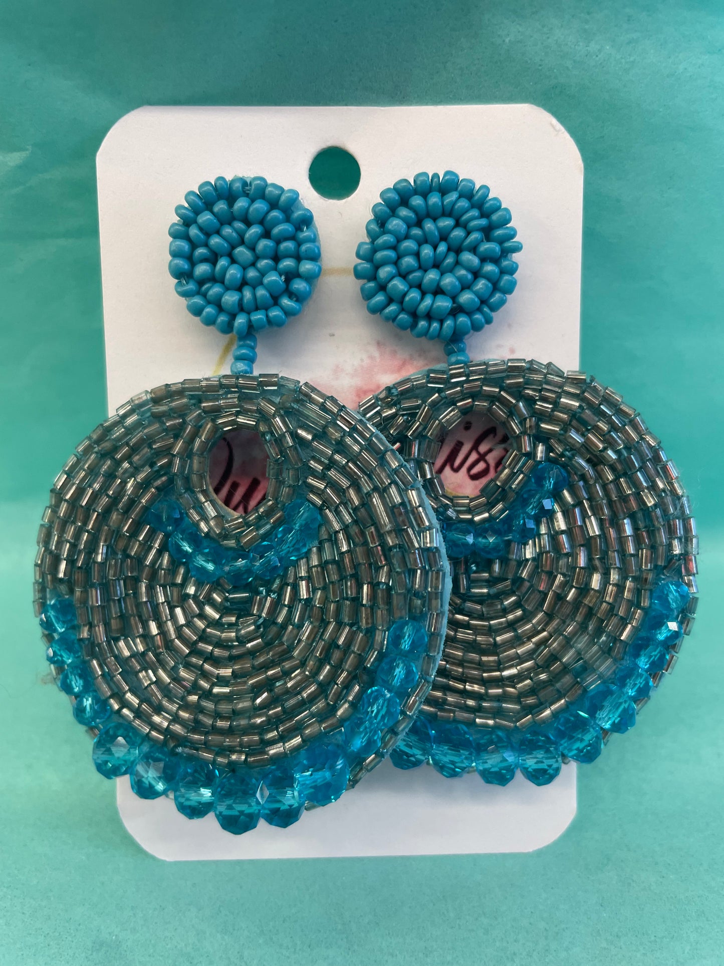 Blue Sweetheart Earrings