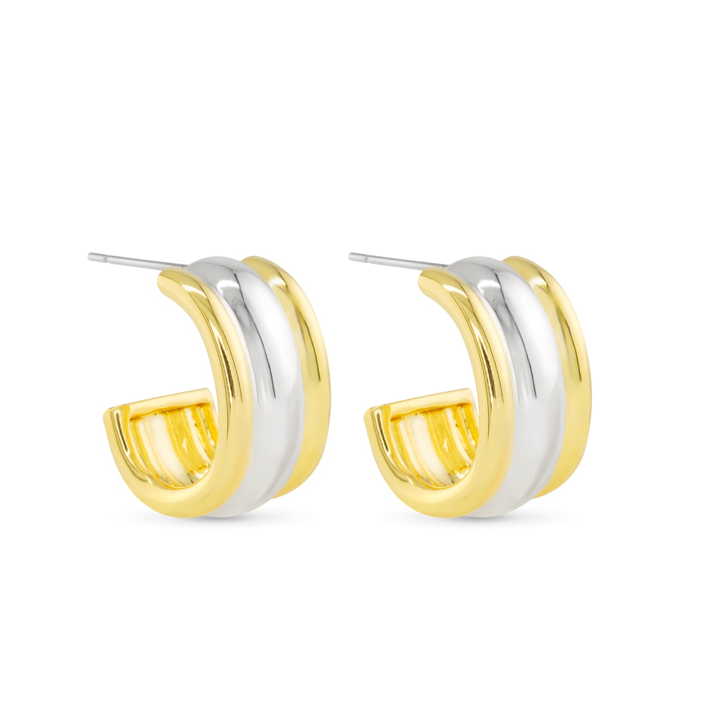 Gold & Silver Fiona Earrings