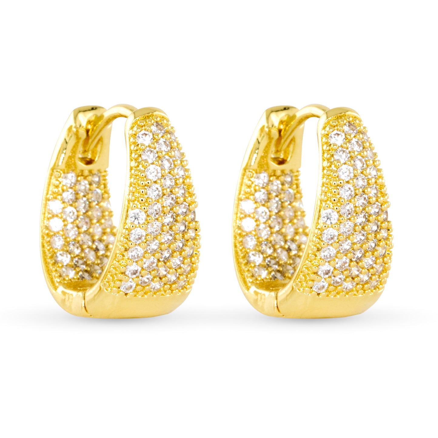 Pave Hoop Earring