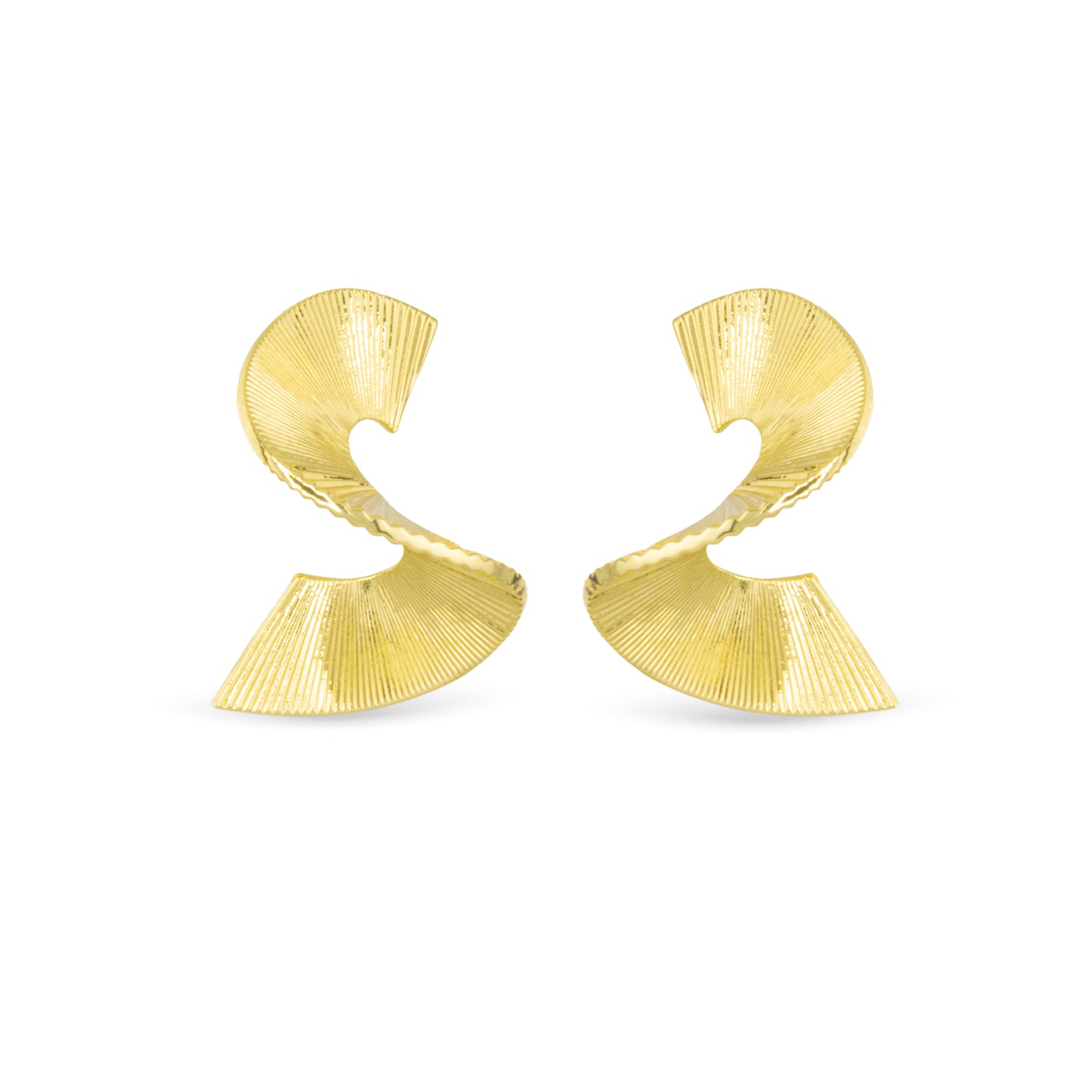 Gold Polished Regan Earrings