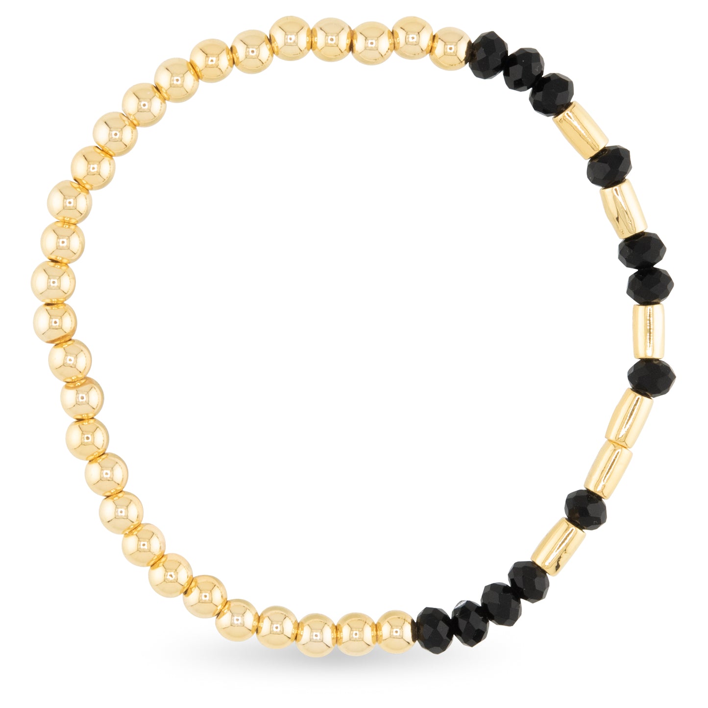 Gold Strength Morse Code Bracelet