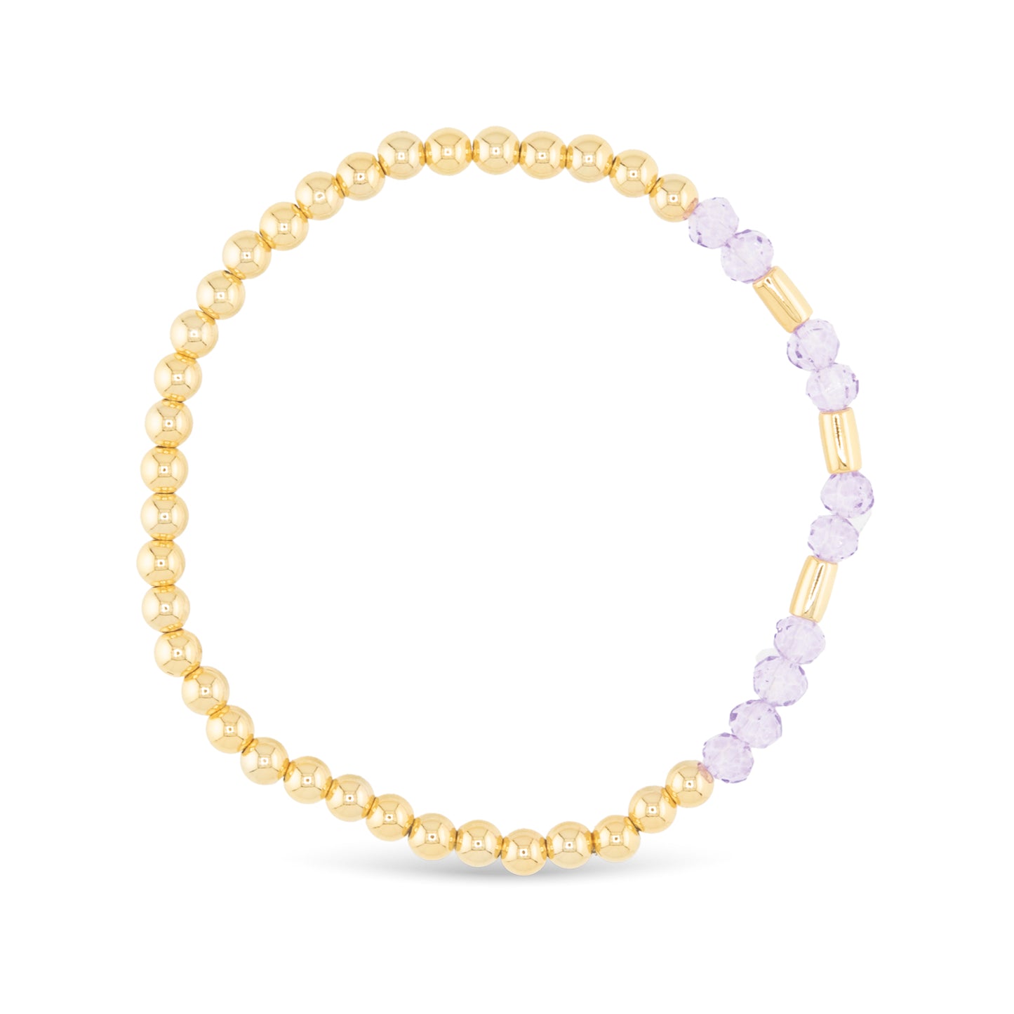 Gold Faith Morse Code Bracelet