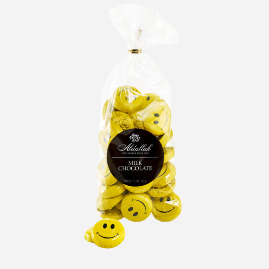 Foil Milk Chocolate Smile Faces