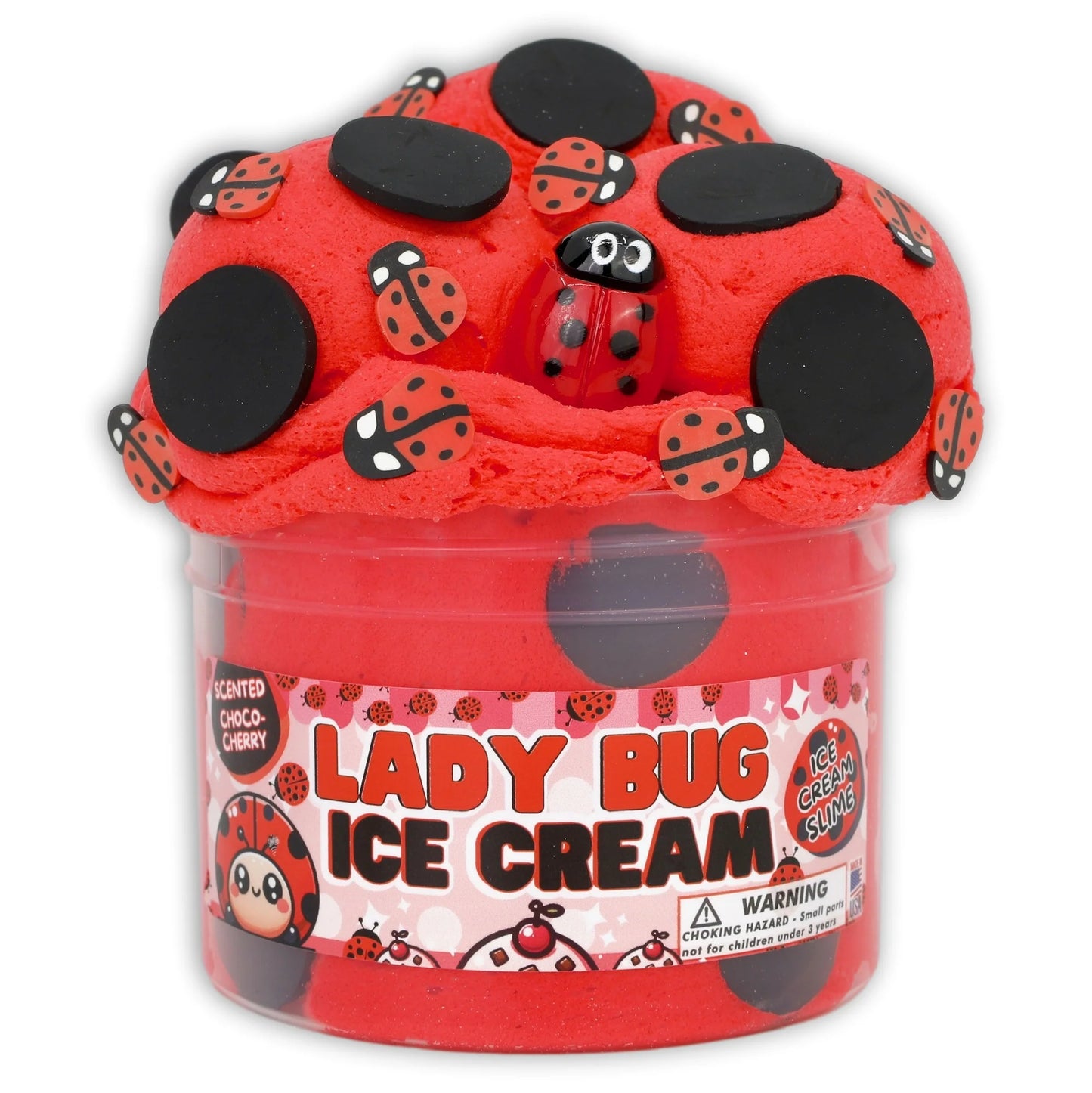 Lady Bug Ice Cream Dope Slime
