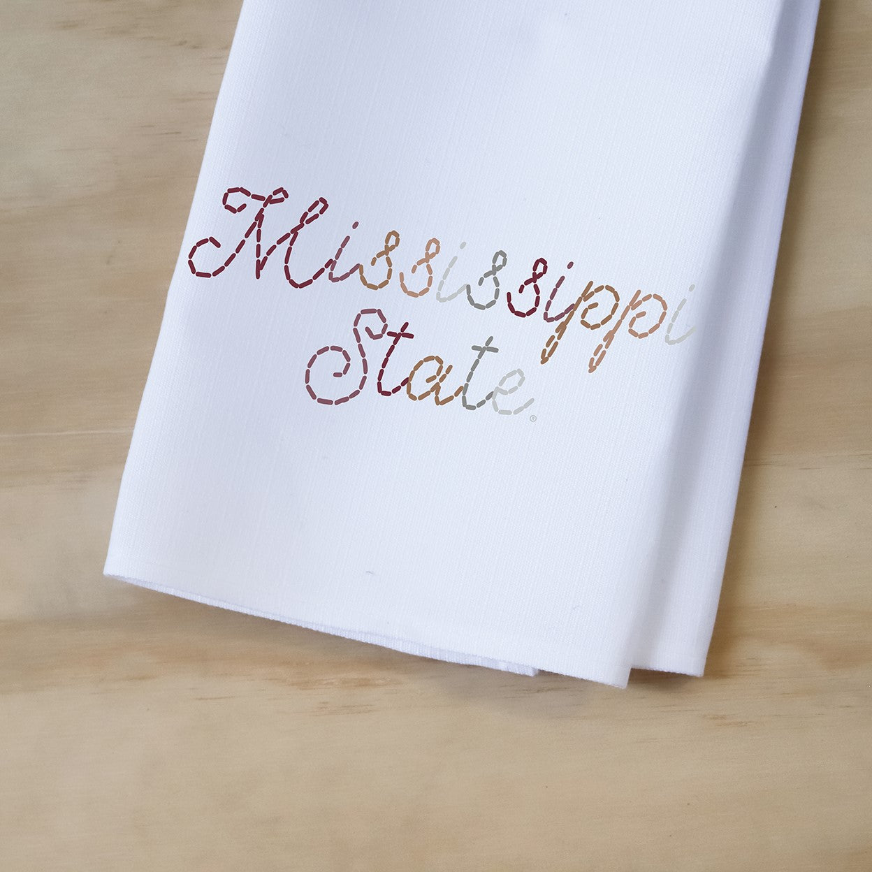 Stitch Mississippi State Tea Towel