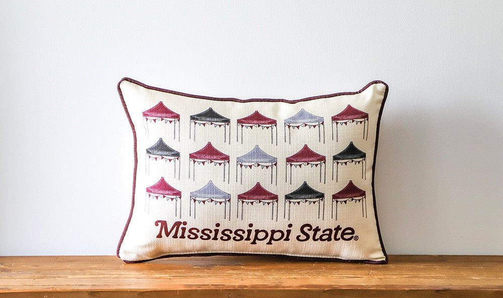 MS State Tailgate Tents Pillow