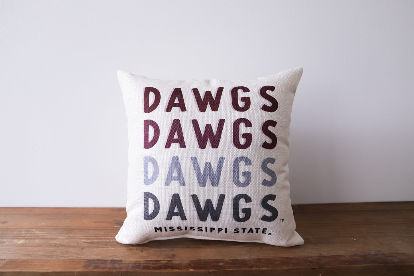 Mascot Gradient Dawgs Pillow