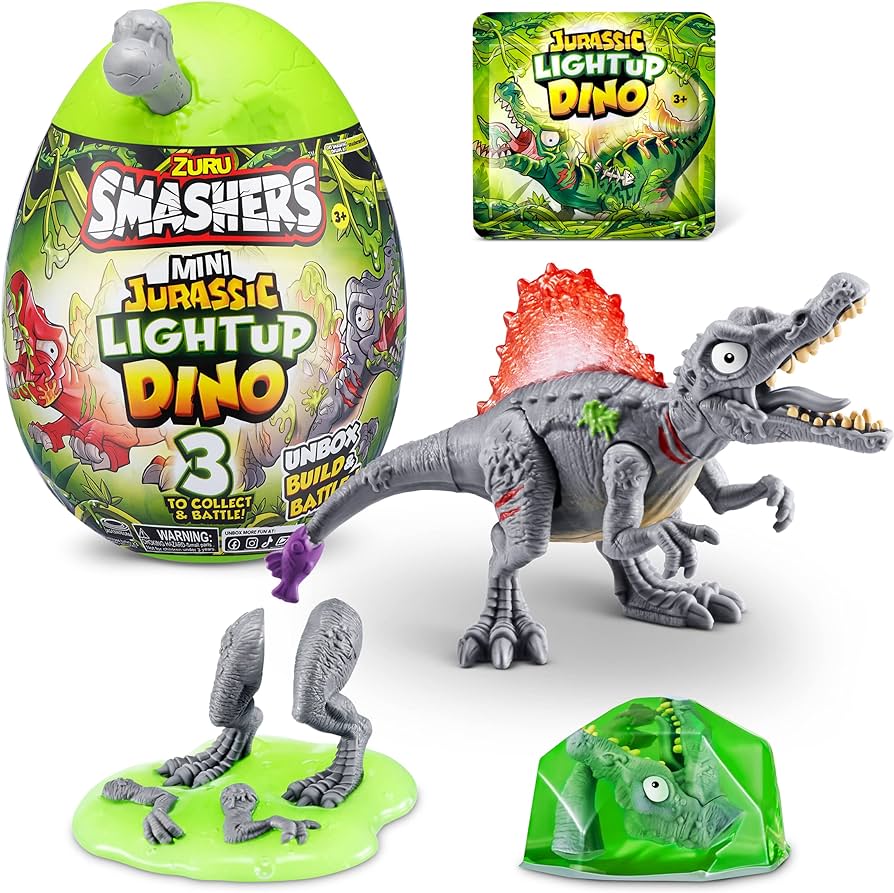 Zuru Smashers + Jurassic Mini Light Up Dino