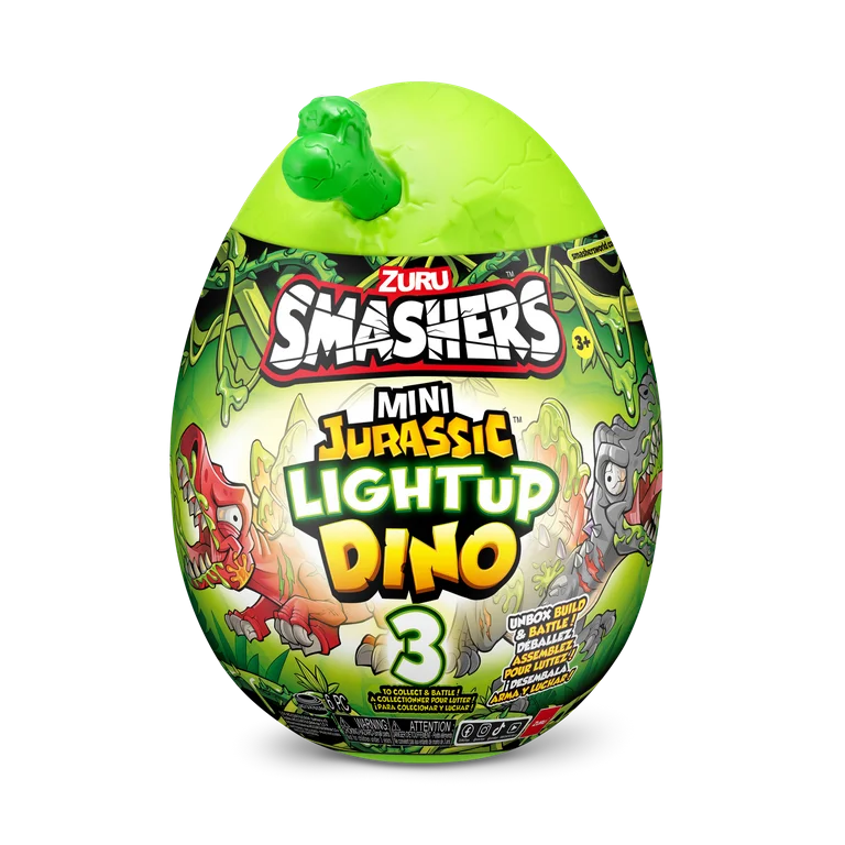 Zuru Smashers + Jurassic Mini Light Up Dino