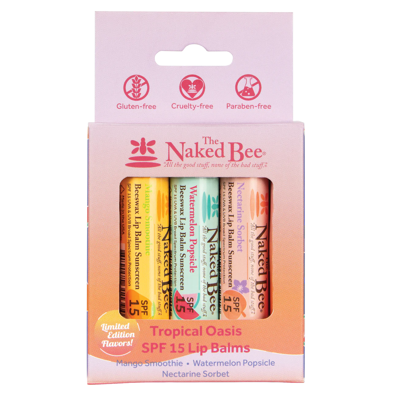 Tropical Oasis SPF 15 Lip Balm Trio