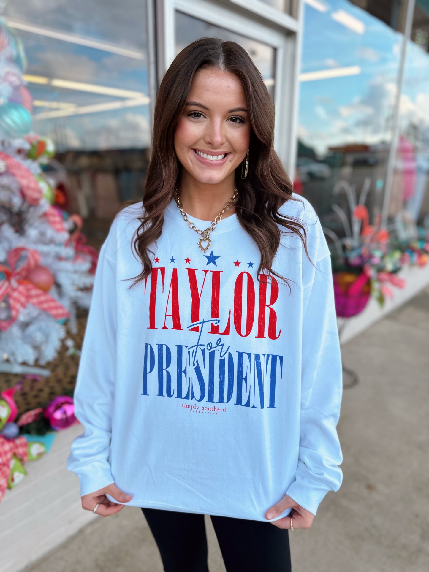 Taylor for President Crewneck Sweatshirt