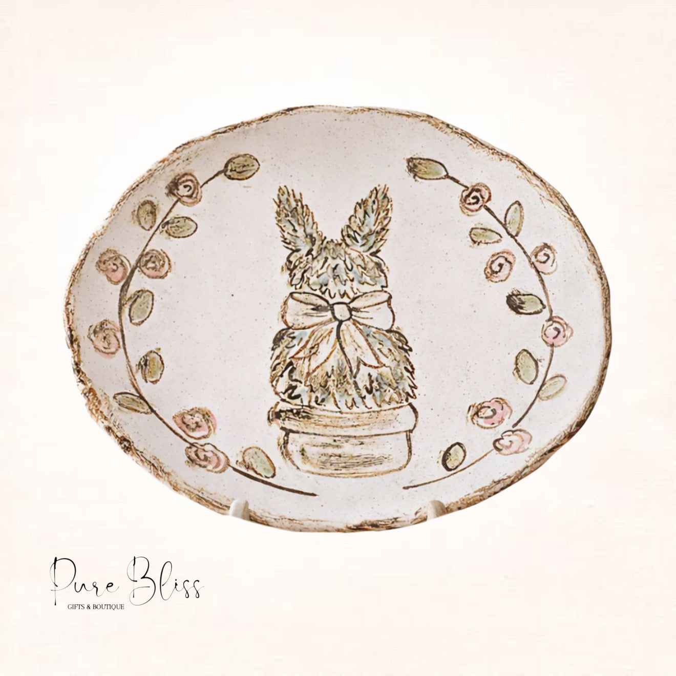 Bunny Topiary Pottery