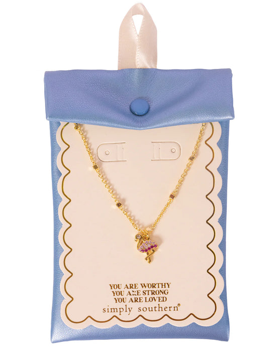 Gold Flamingo Necklace