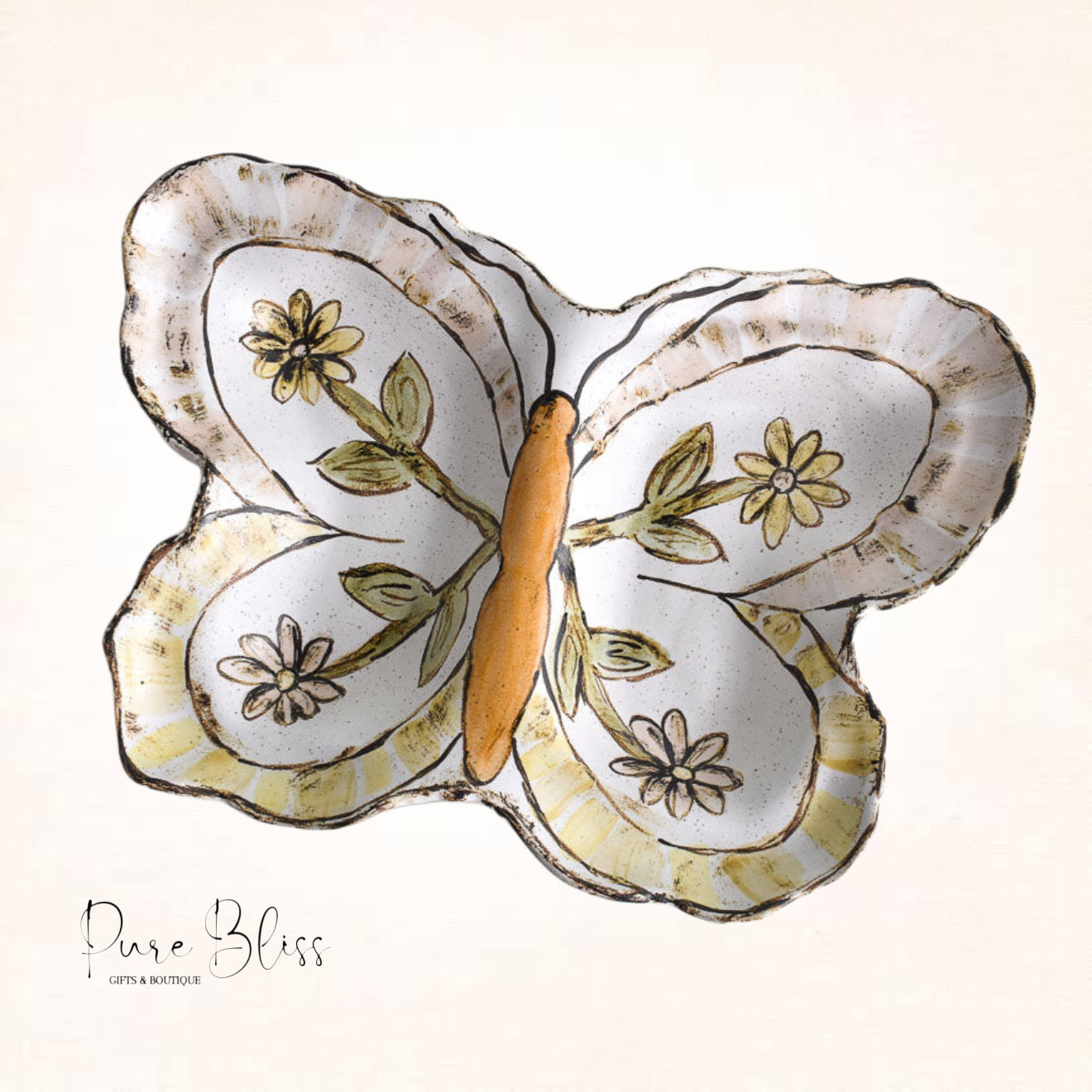 Springtime Butterfly Pottery