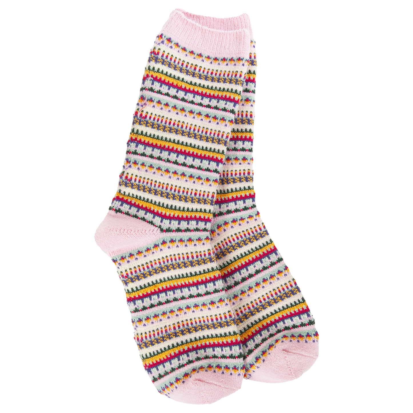 Weekend Boho Crew + Pink Stripe