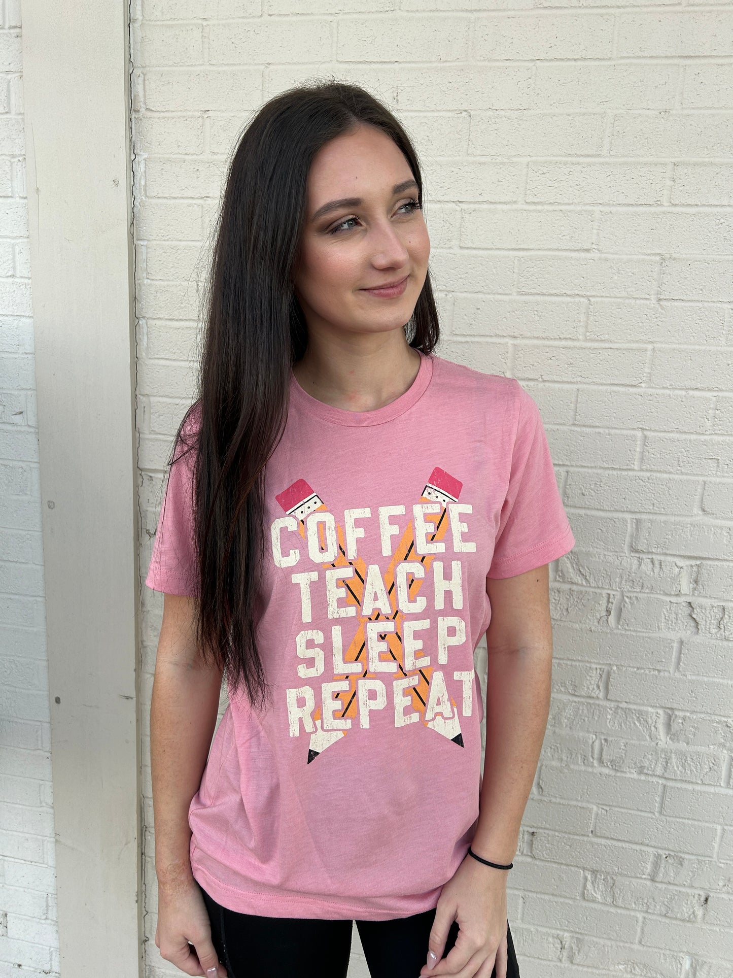Coffee Teach Sleep Repeat Tee