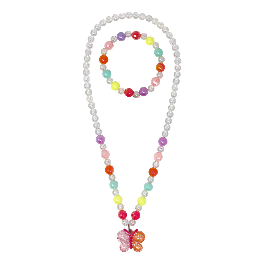 Butterfly Necklace & Bracelet Set