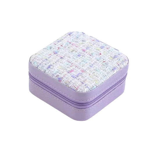 Tweed Square Jewelry Case
