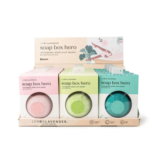 Lemon Lavender + Soap Box Hero Splash Proof Speaker