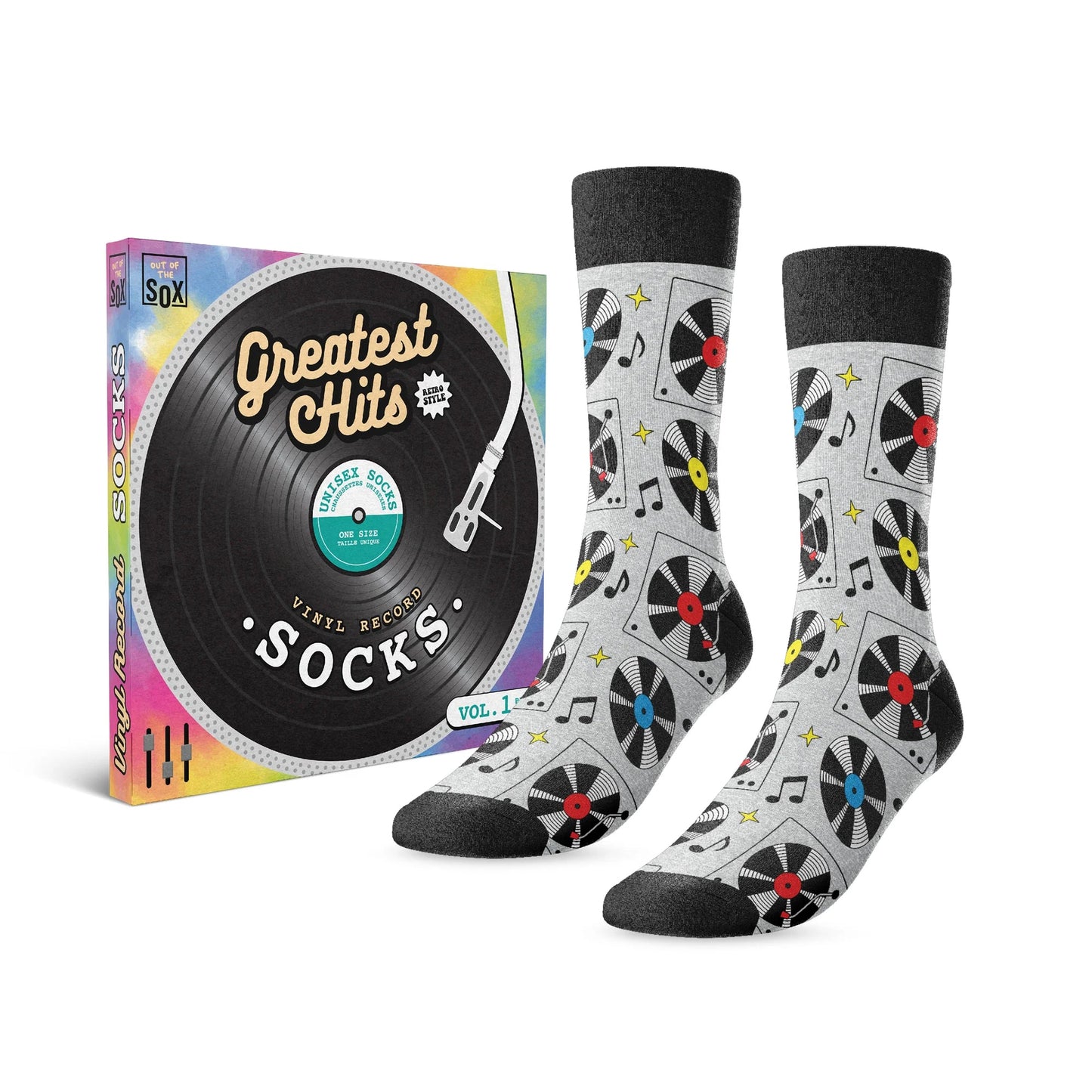 Vinyl Records Socks