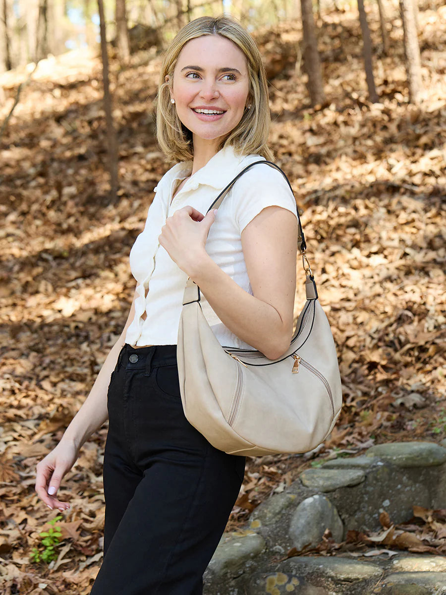 Lee Vegan Crescent Shoulder Bag