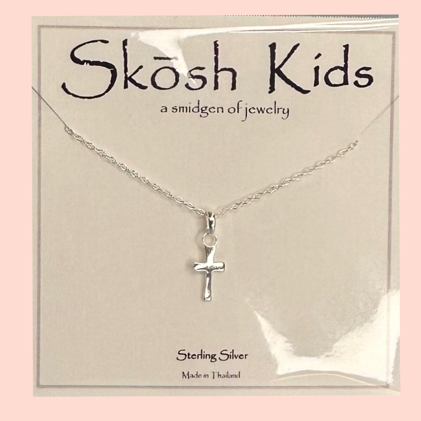 Skosh Kids + Drop Down Cross Necklace