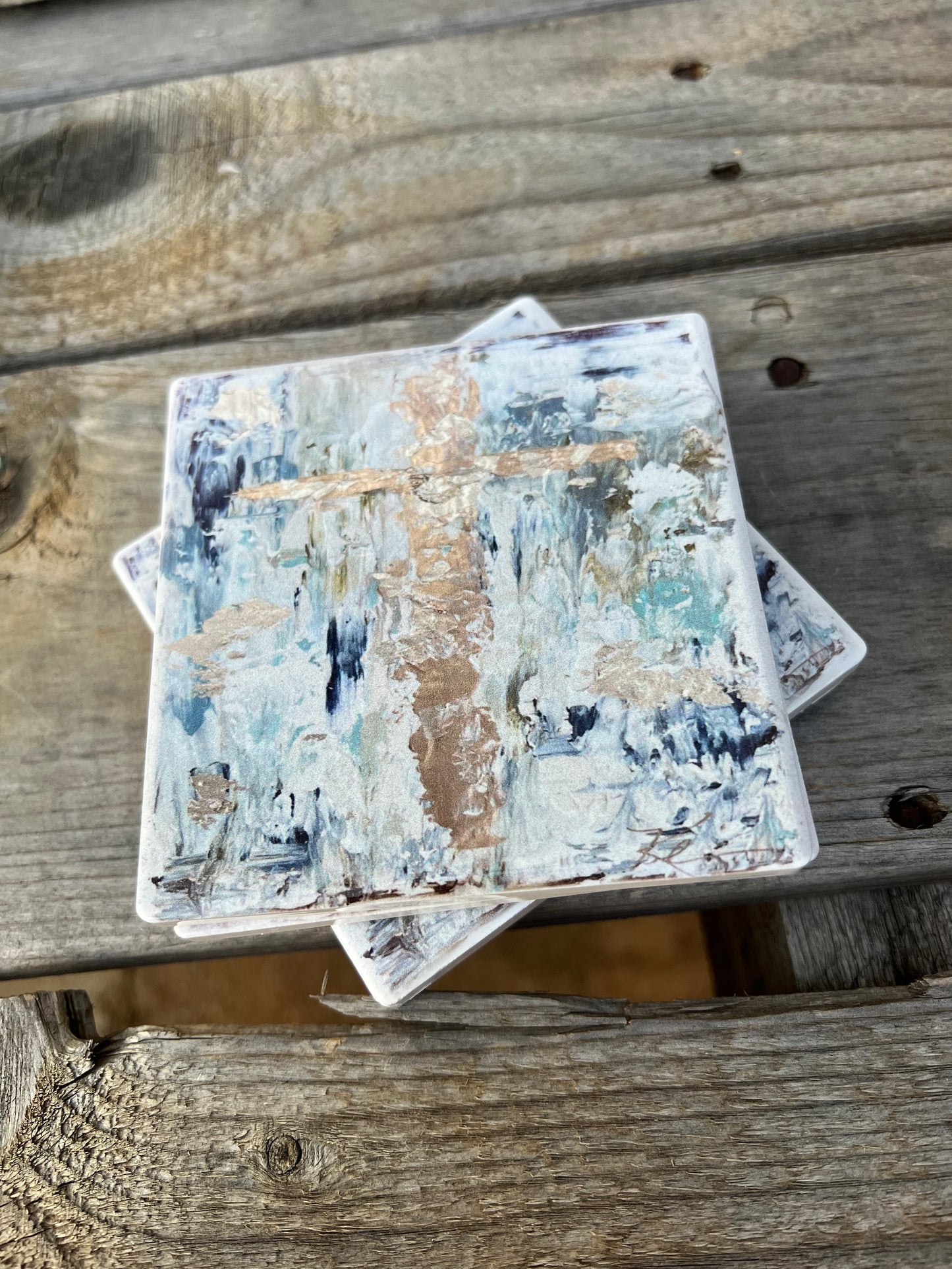 Blue Cross Coaster