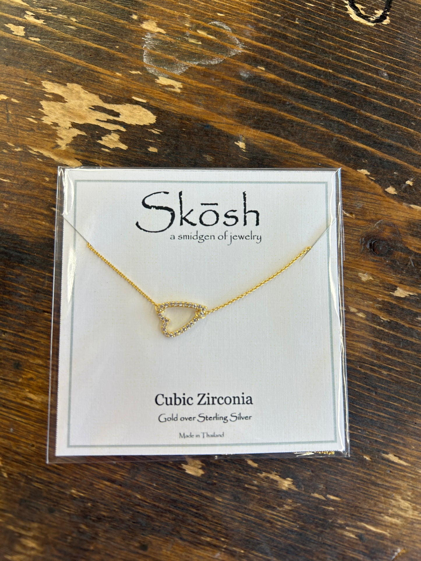 Open Diamond Heart Necklace