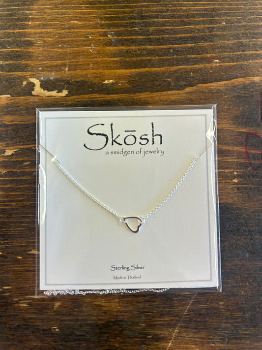 Tiny Open Heart Necklace