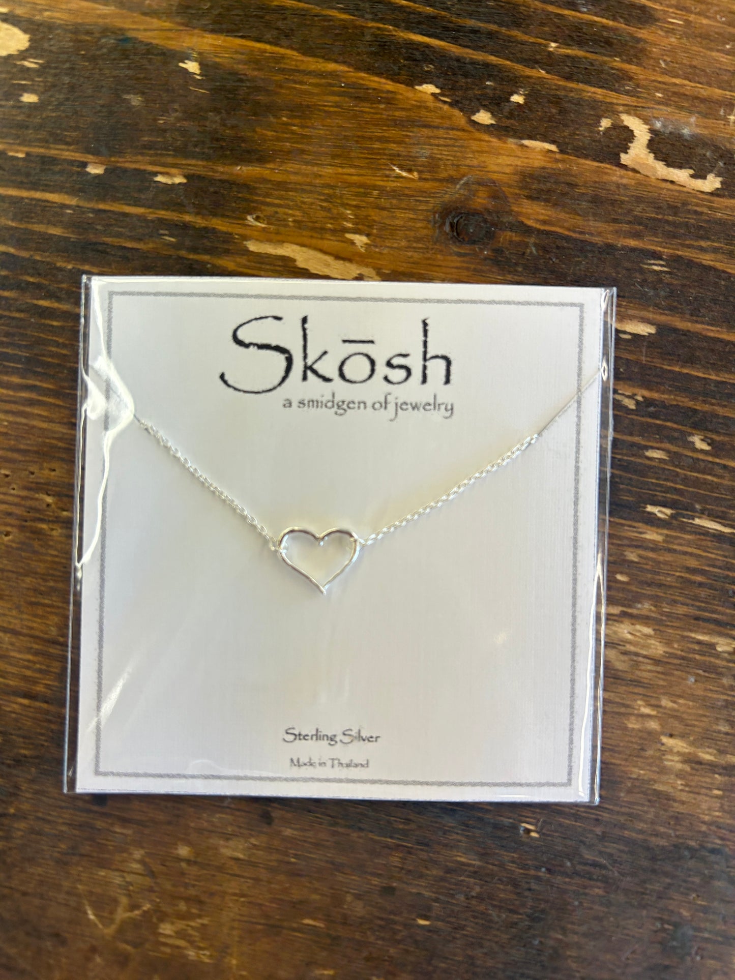 Rounded Open Heart Necklace