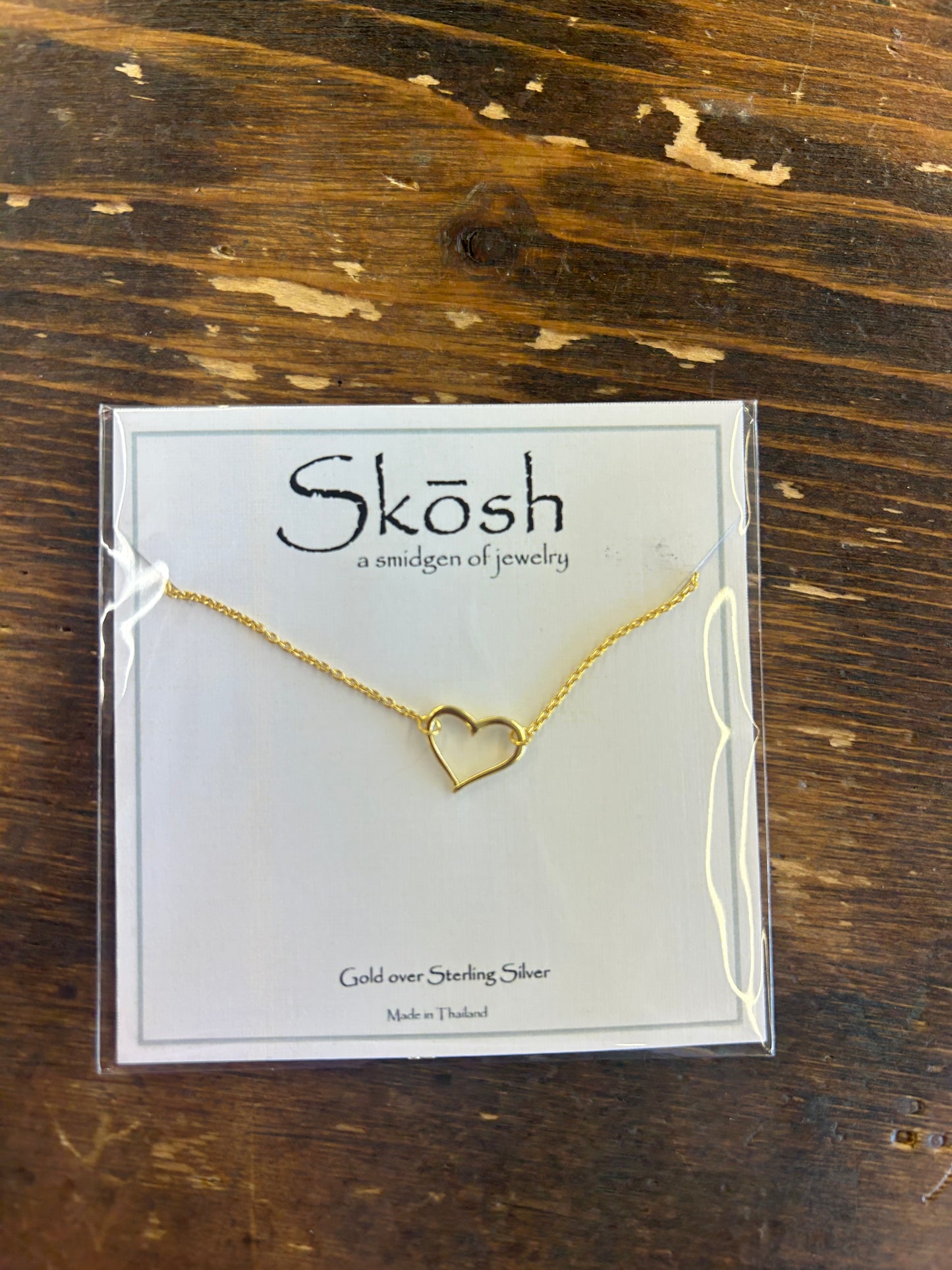 Rounded Open Heart Necklace