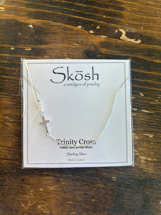 Trinity Cross With Pearls