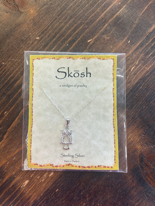 Diamond Owl Necklace