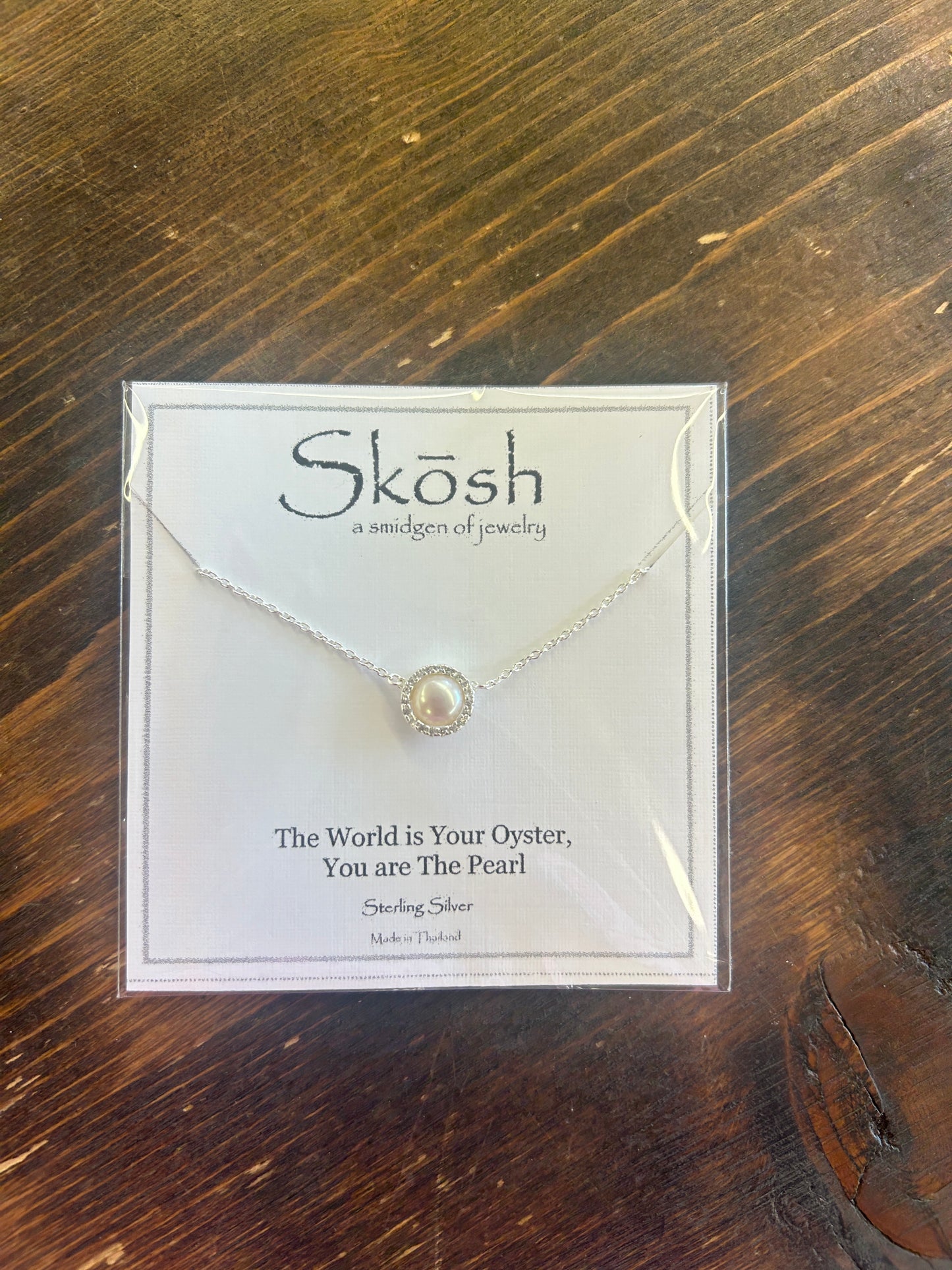 Diamond Pearl Necklace