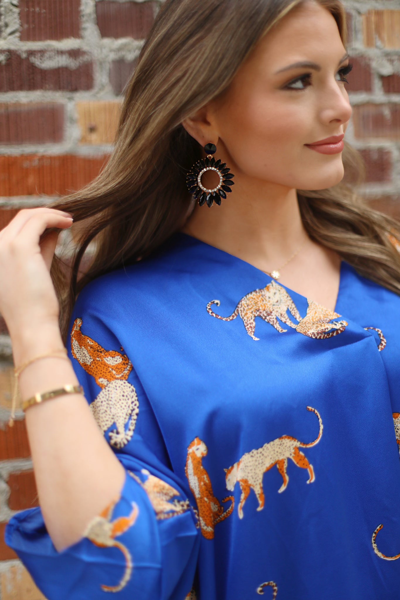 Cheetah Blues Top