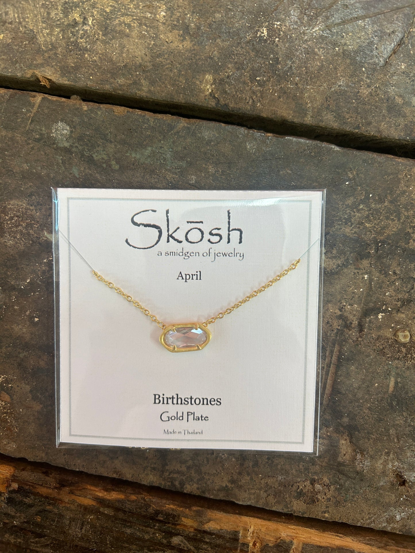 Gold Birthstone Necklace