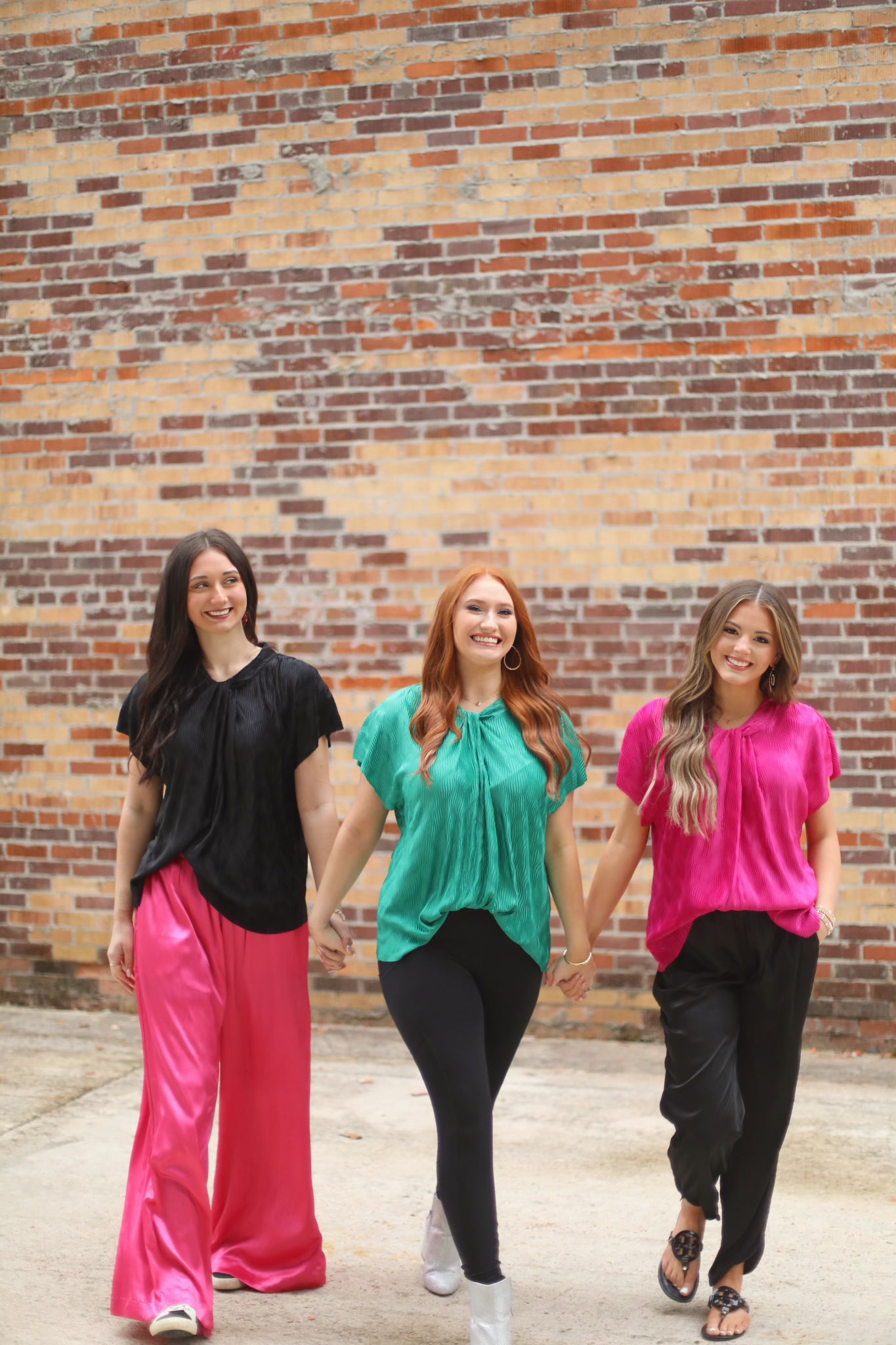 Haute Pink Wide Leg Flowy Satin Pants
