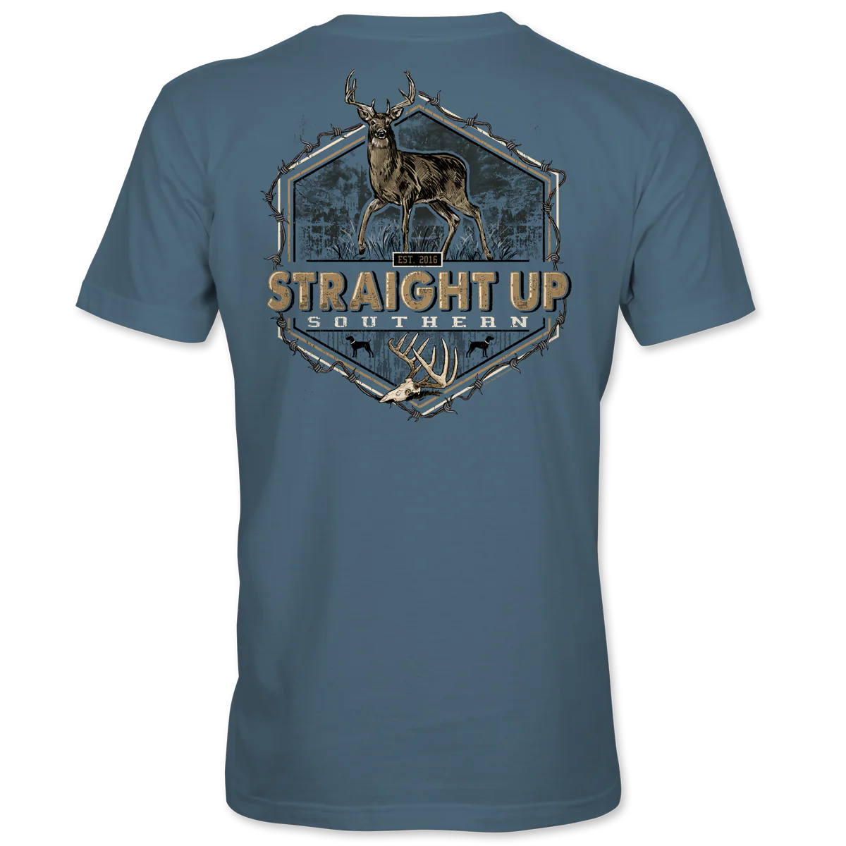 Buck Barbed Wire Pocket Tee