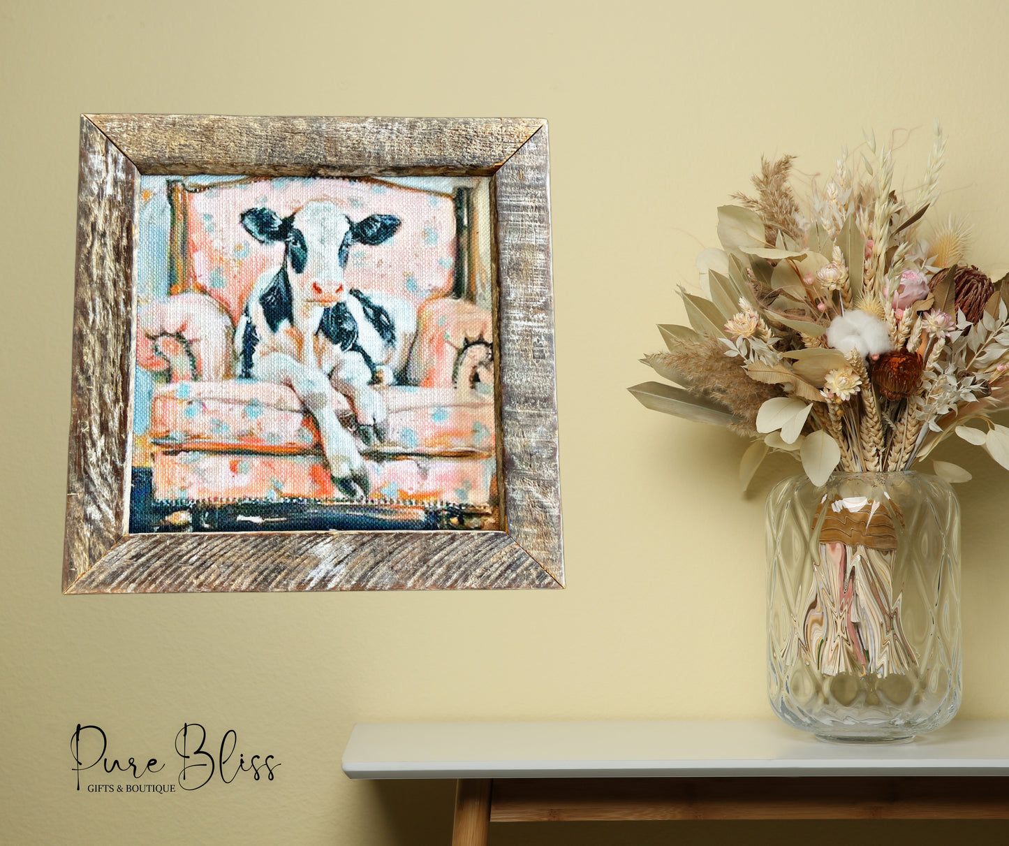 Heavenly Heifer Painting 12x12