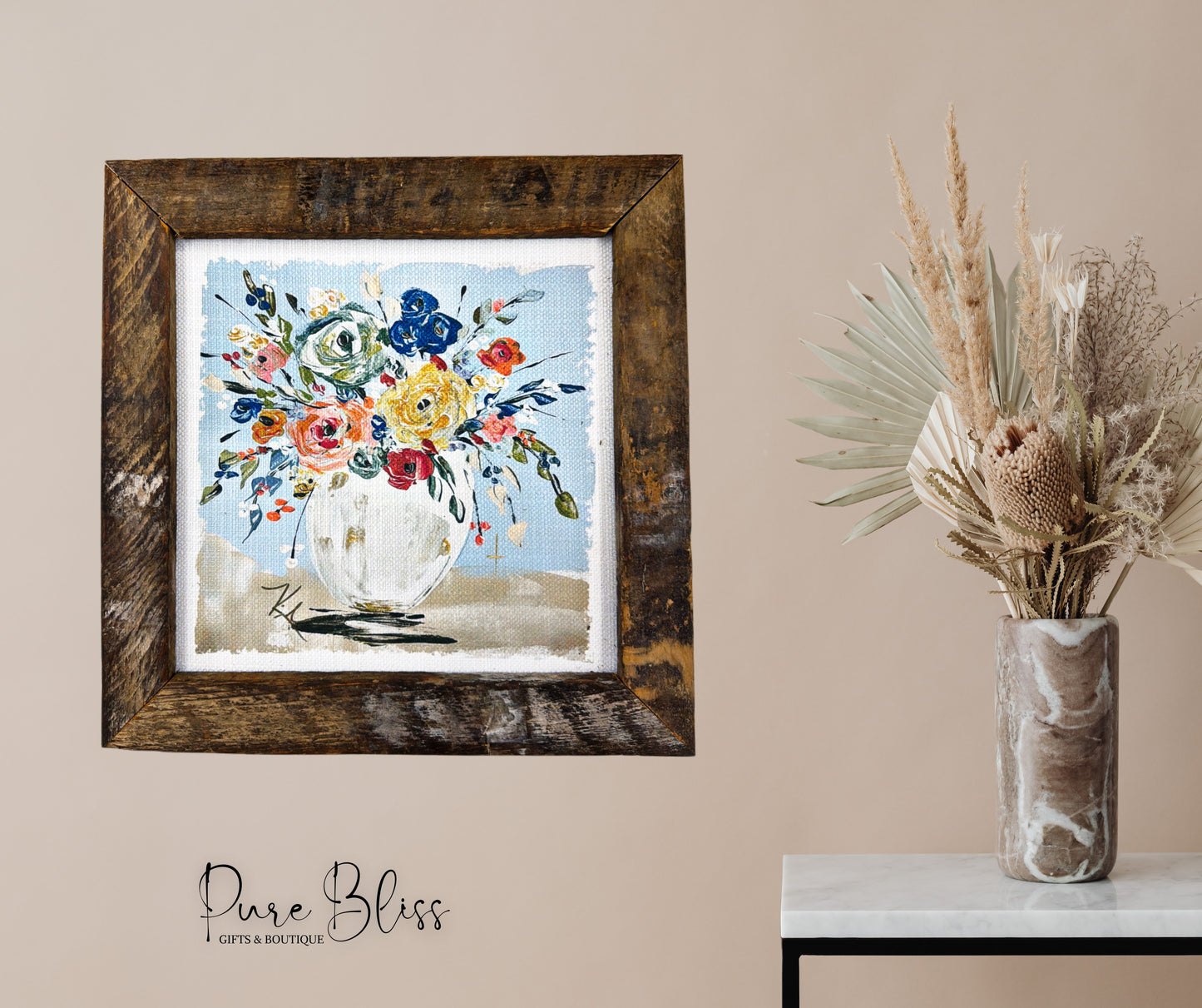 Bright Blooms Painting 12x12