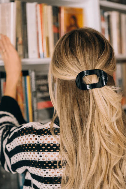 Flat Round Hair Clip - Small