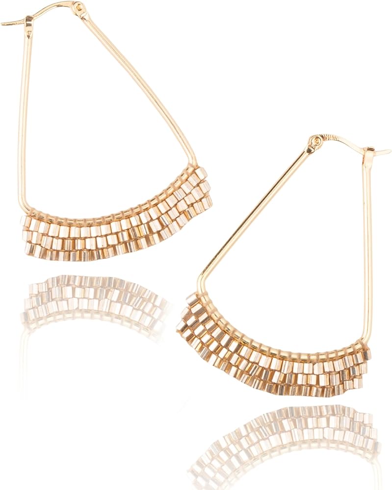 TIERED BEEDED EARRINGS