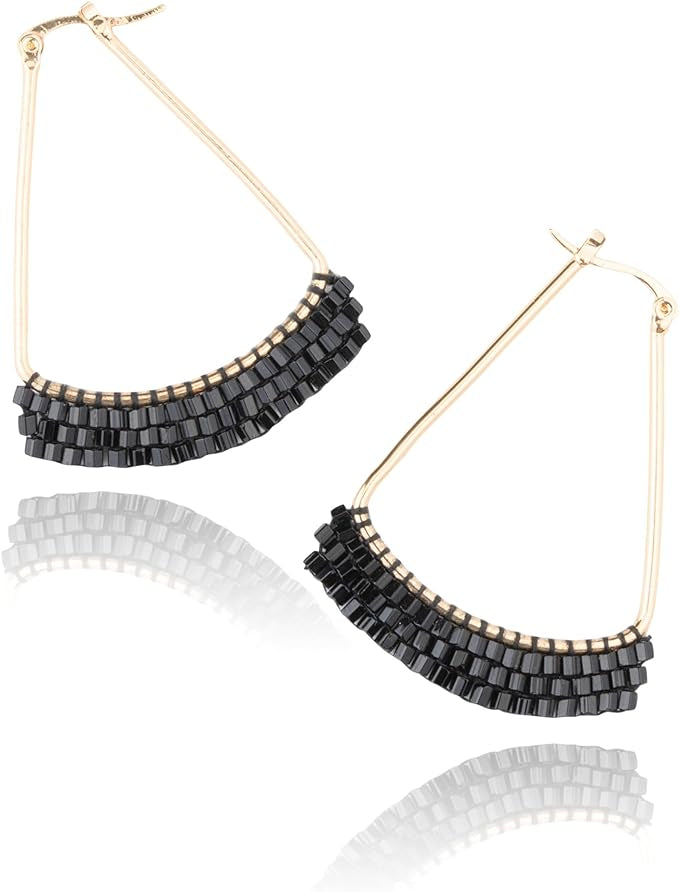 TIERED BEEDED EARRINGS