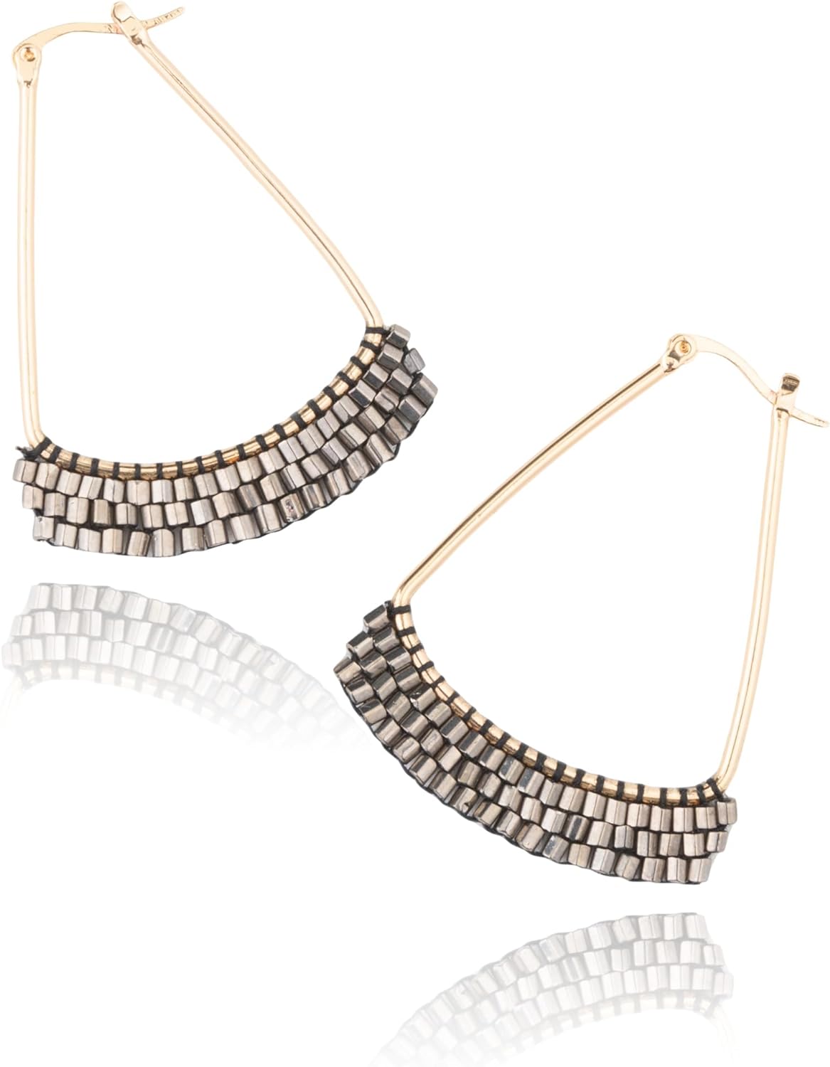 TIERED BEEDED EARRINGS